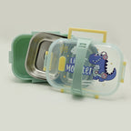Stainless Steel Double-Layer Lunch Box – 700 ml | Bacha Toys