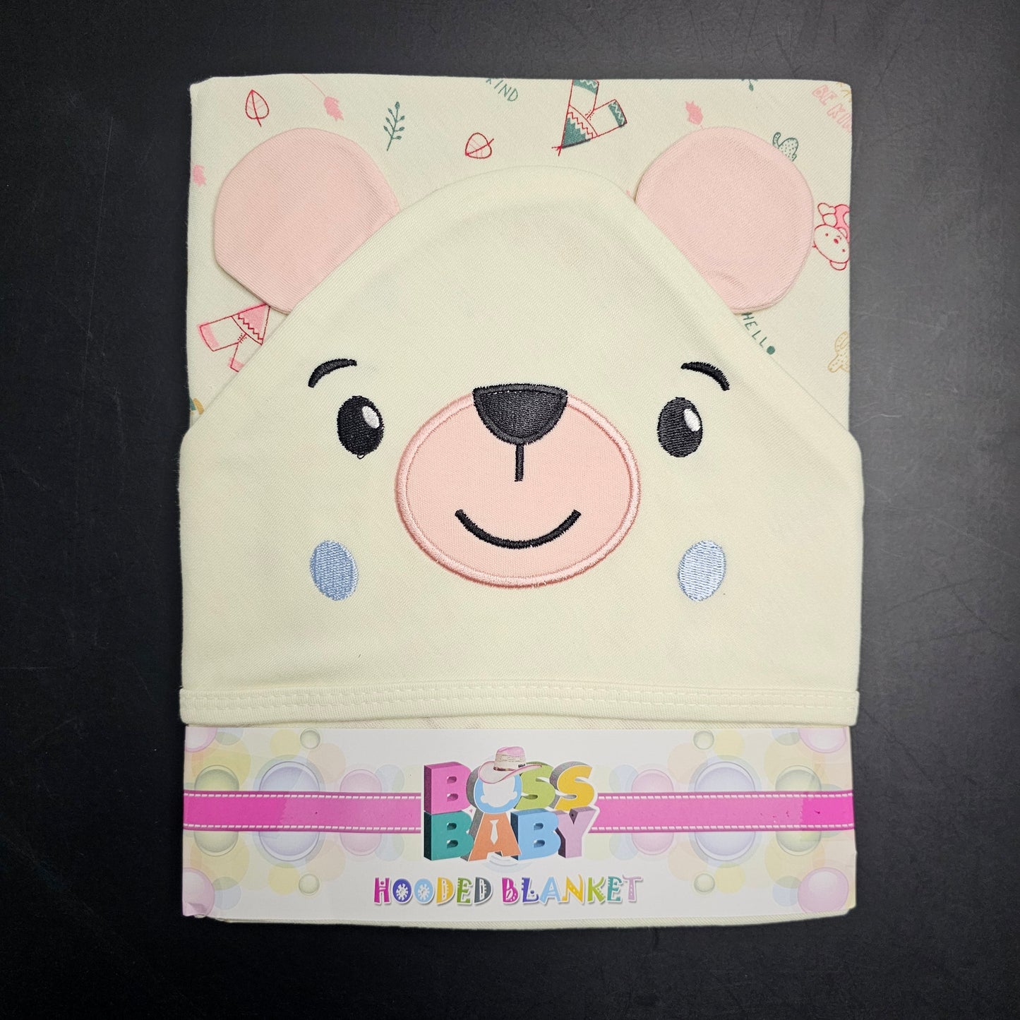 Bear Hooded Baby Blanket – Soft & Cozy Newborn Blanket | Bacha Toys