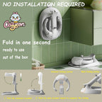 Baby Bath Stand with Adjustable 5 Levels – Foldable Infant Bath Shower Stand