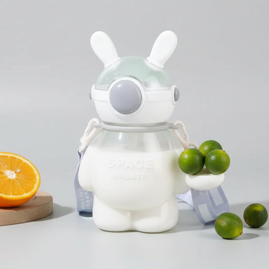 800ml Space Rabbit Bunny Water Bottle – Cute Kids Bottle