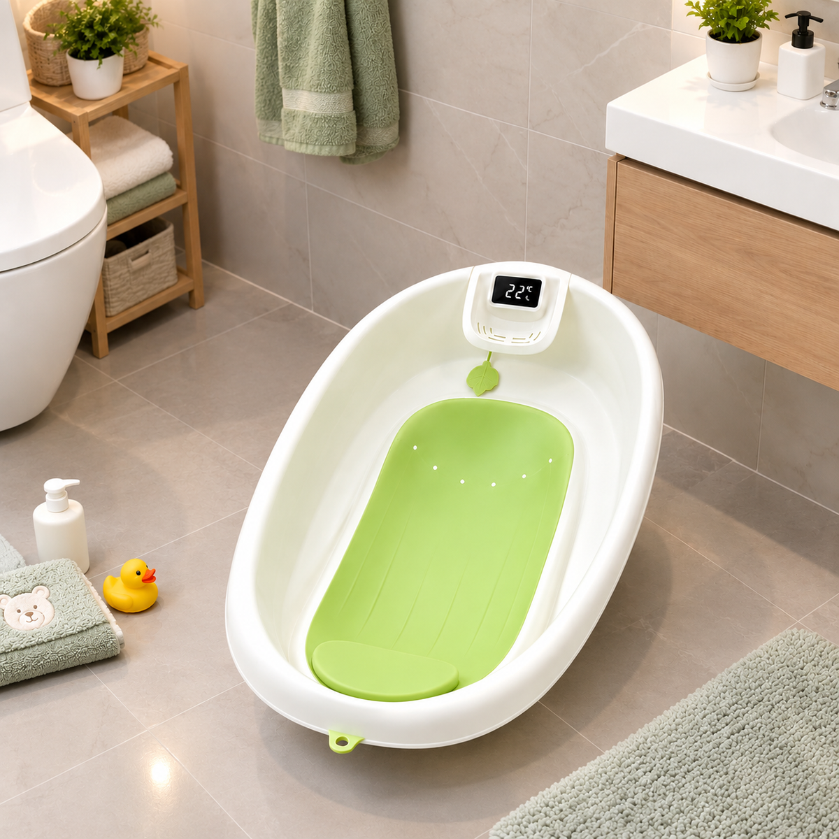 Baby Bath Tub with Temperature Measurement #8006
