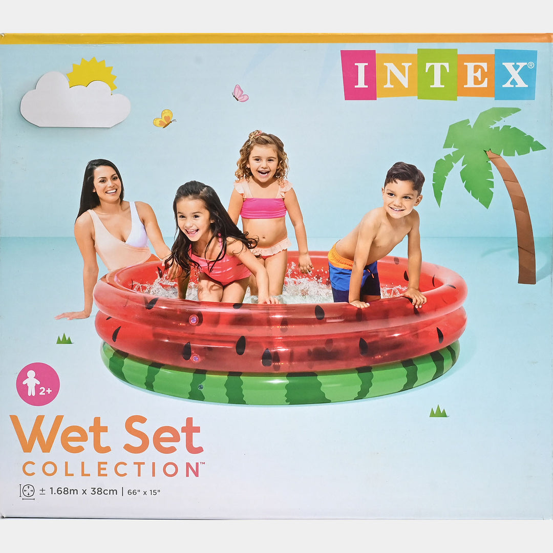 Intex Watermelon Kids Inflatable Pool – 66” Summer Splash Pool #58448