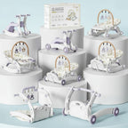 8 in 1 Baby Fitness Stand – Convertible Walker, Play Mat & Rocker