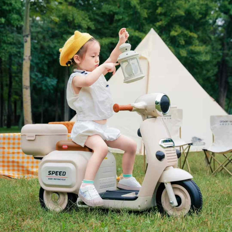 Electric Ride-On Scooty Bike for Kids – Bluetooth, Lights & Music