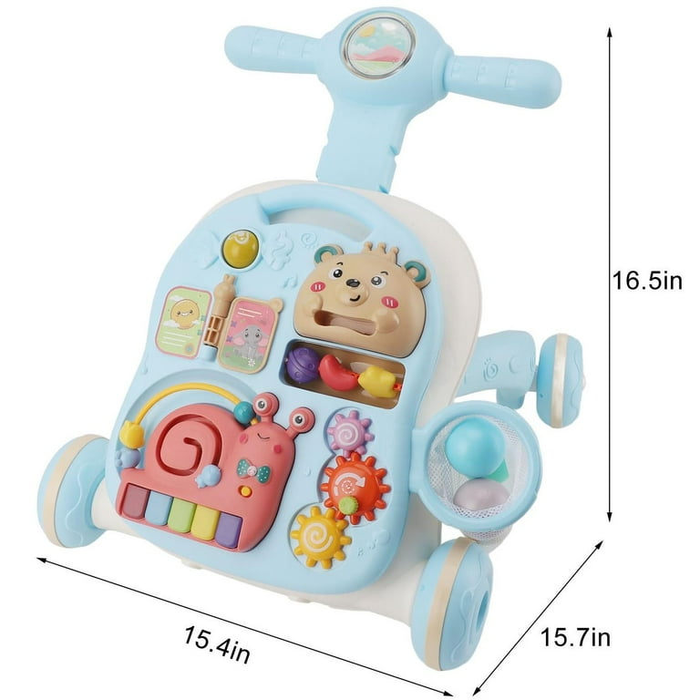 3-in-1 Baby Activity Walker with Music & Lights | Bacha Toys