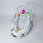 Baby Bedset with Rattles & Head Cushion – Cotton Fabric | Comfortable & Safe | Bacha Toys