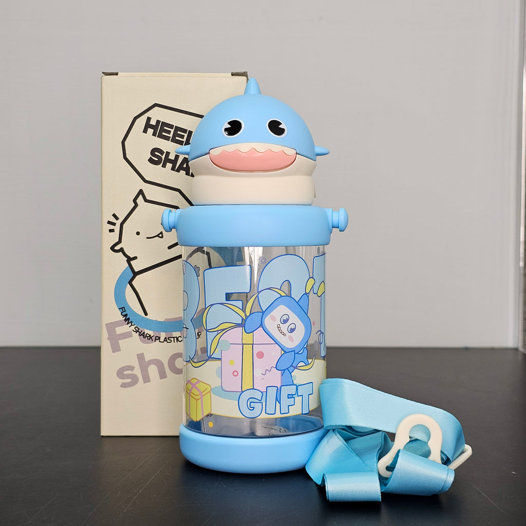 Plastic Water Bottle with Cup 650ml – Lightweight & Durable