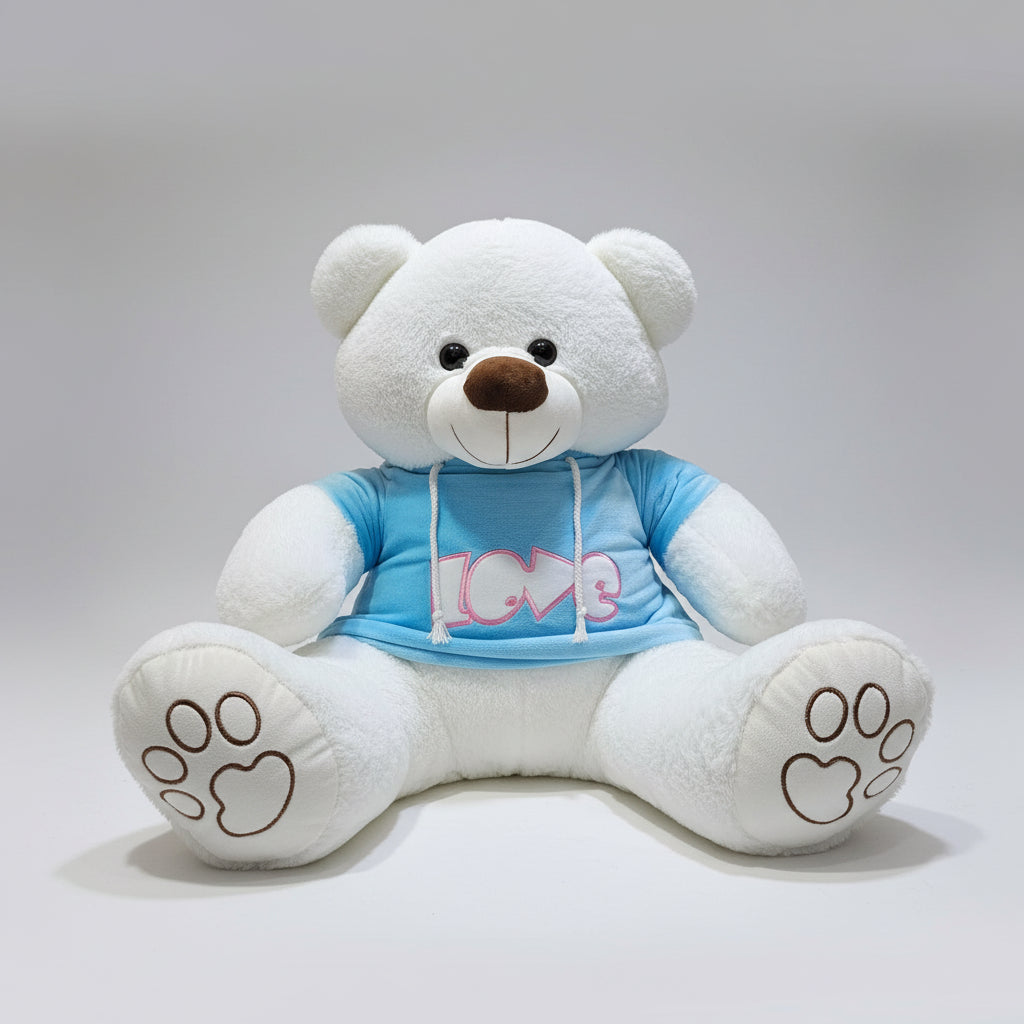 Blue Jacket Teddy Bear – 60cm Soft Plush Toy | Bacha Toys