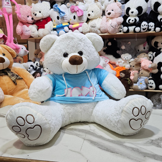 Blue Jacket Teddy Bear – 60cm Soft Plush Toy | Bacha Toys