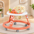 Baby Walker with Music, Adjustable Height & 360° Rotating Wheels #409