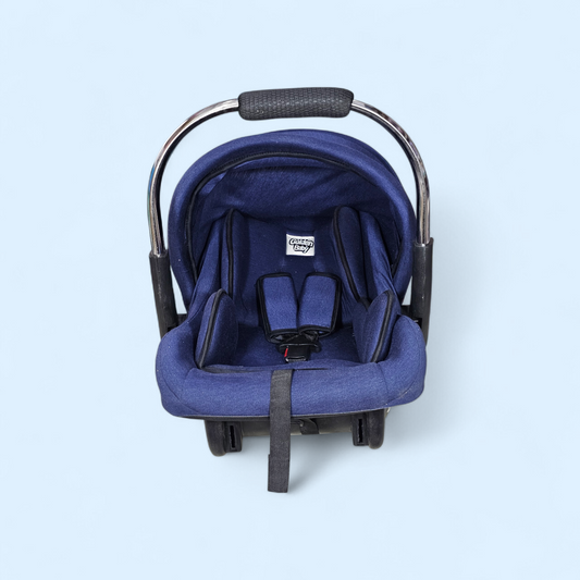 Baby Carry Cot with Soft Mattress – Steel Handle, Canopy & Safety Belt | Bacha Toys