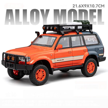 Toyota Land Cruiser 80 Die-Cast Model Car – 1:24 Scale with Sound, Light & Pull-Back Action | Bacha Toys