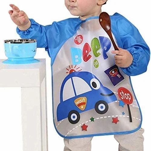 Waterproof Baby Bib With Sleeves — Mess-Free Mealtime | Bacha Toys