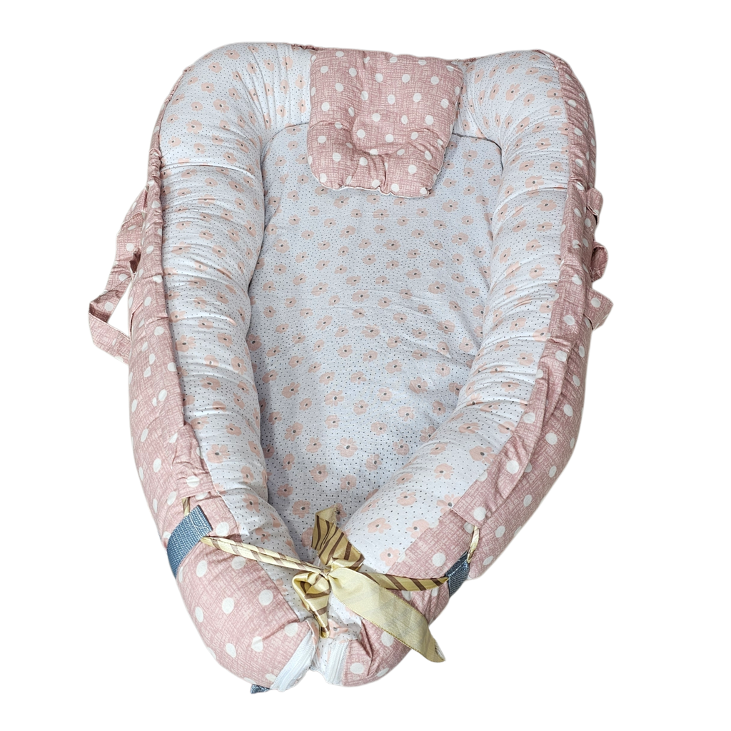 Baby Bedset with Rattles & Head Cushion – Cotton Fabric | Comfortable & Safe | Bacha Toys