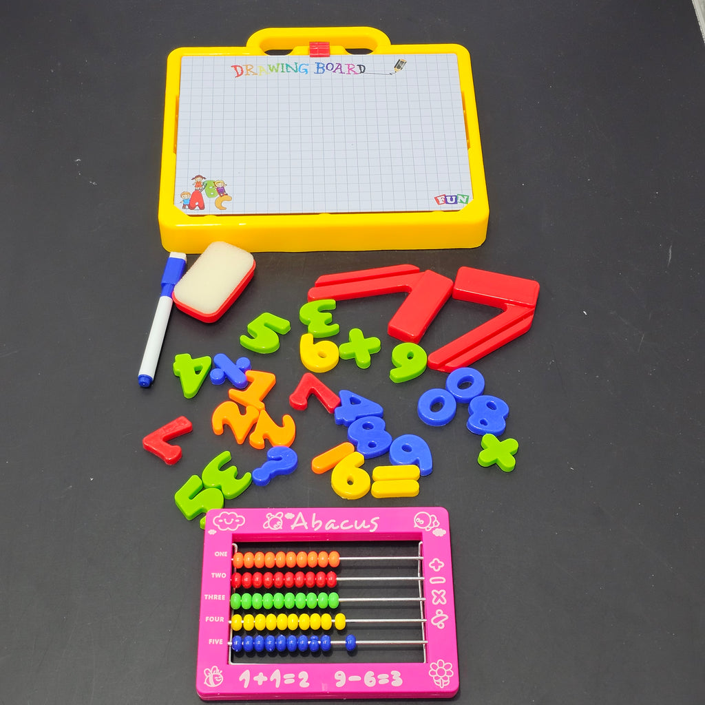 Magnetic Learning Board with Abacus – 2-in-1 Educational Toy for Kids | Bacha Toys