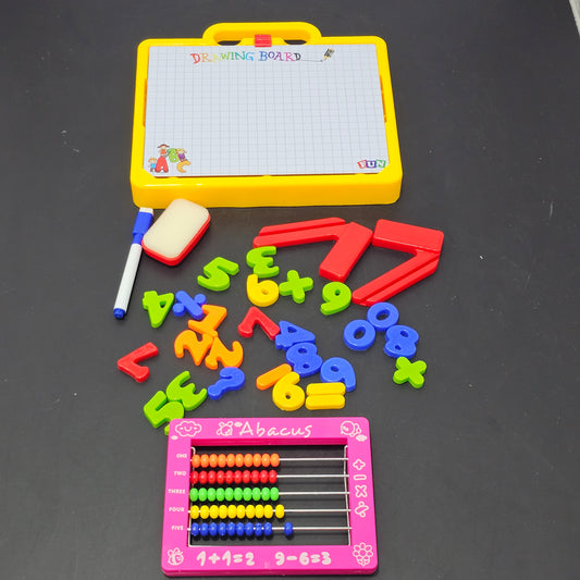 Magnetic Learning Board with Abacus – 2-in-1 Educational Toy for Kids | Bacha Toys
