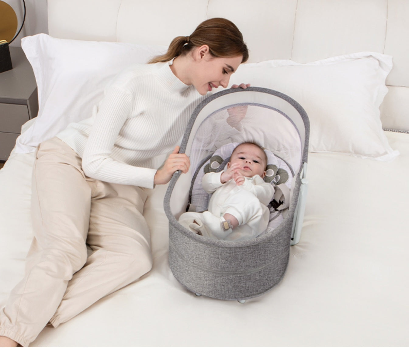 Mastela 4-in-1 Deluxe Multi-Functional Bassinet Swing – Bacha Toys