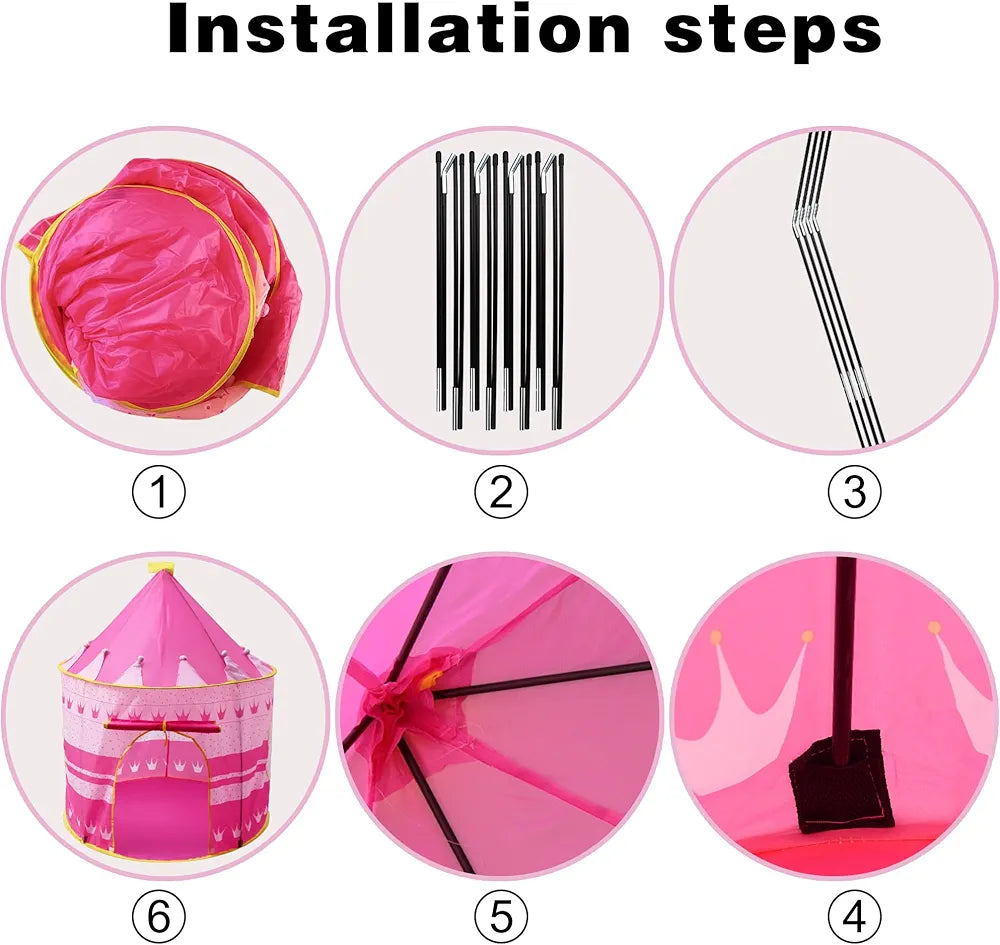 Kids Play Tent House | 135cm Height | 105cm Base | Indoor & Outdoor Fun! | Bacha Toys