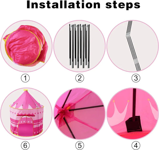 Kids Play Tent House | 135cm Height | 105cm Base | Indoor & Outdoor Fun! | Bacha Toys