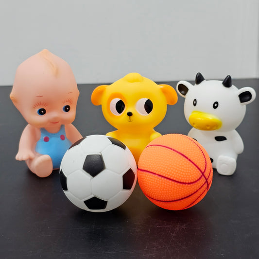 Funny Rattle & Bath Play Set – 5 Pcs Baby Toy Set | Bacha Toys