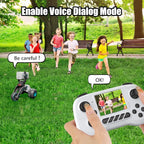 Stunt Car with Voice Control, Photo & Video Function – Dual Mode 360° Rotating Car with Lights & Big Tires | Bacha Toys
