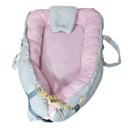 Baby Bedset with Rattles & Head Cushion – Cotton Fabric | Comfortable & Safe | Bacha Toys