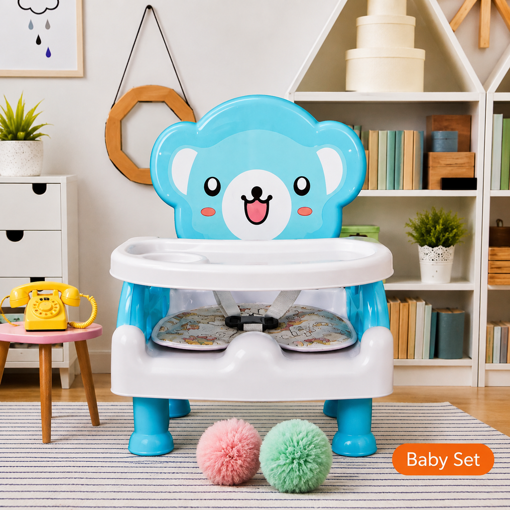 Baby Booster Seat – Height Adjustable Foldable Feeding Seat