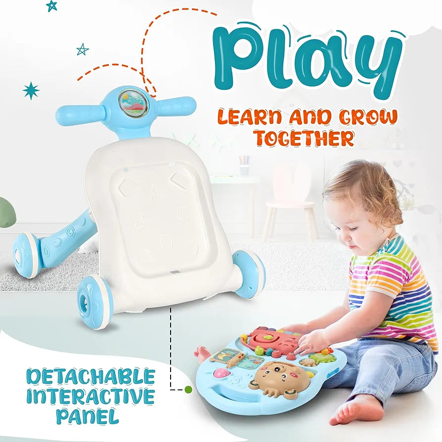 3-in-1 Baby Activity Walker with Music & Lights | Bacha Toys