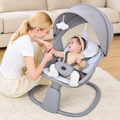 Kidilo 3-in-1 Deluxe Multi-Functional Electric Baby Swing & Bassinet