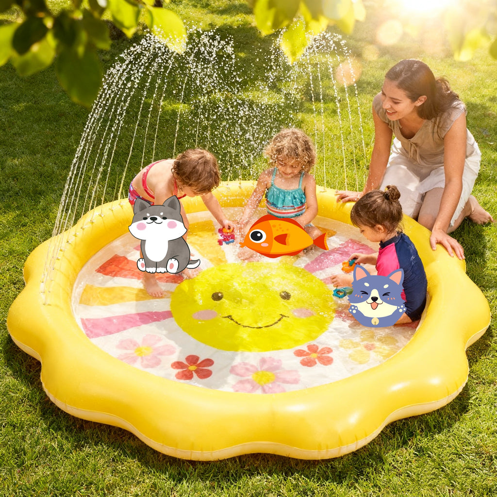 Intex Sunny Rays Spray Pool – Kids Splash Pool (1–3 Years) #56126