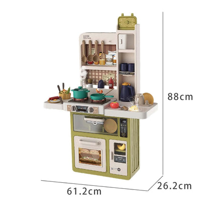 Spray Kitchen Play Set – 55 Accessories | Real Steam Effect | Size: 61.2 x 26.2 x 88 cm - Bacha Toys