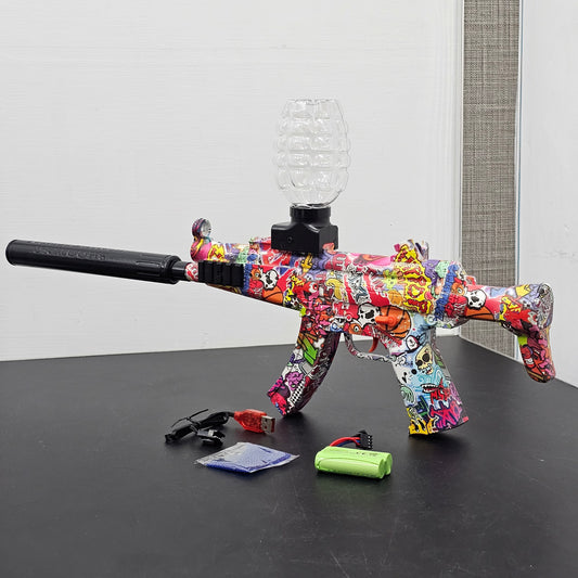 Superior Performance High-Speed Electric Crystal Pellet Gun MP5 Submachine Gun – Bacha Toys