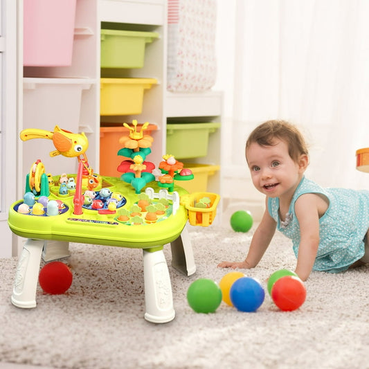 Farm Amusement Park Activity Table – Educational Toy with Multiple Play Modes - Bacha Toys