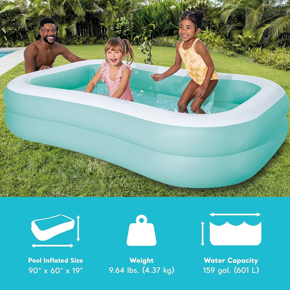 INTEX Mandarin Swim Center Family Pool – 90″ x 58″ x 18″ #57181