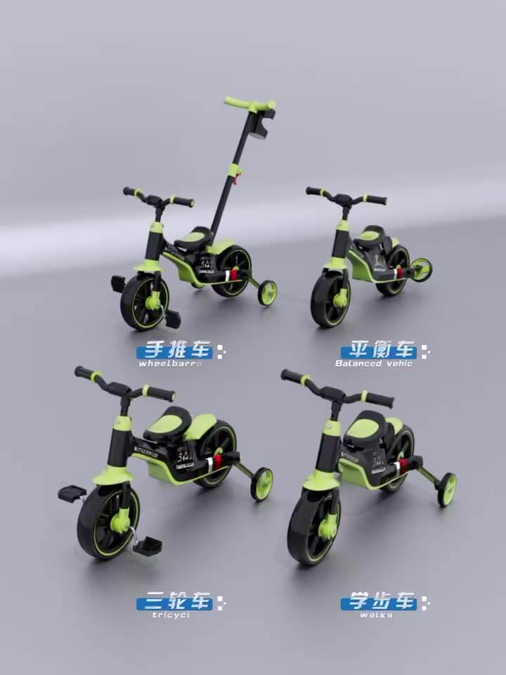 Kids Ride-On Tricycle Convertible Bicycle #XBL1688