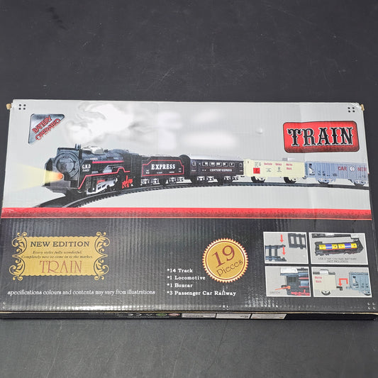 Rail King Intelligent Classic Train Set – 19 Pcs Track & Train Set for Kids | Bacha Toys