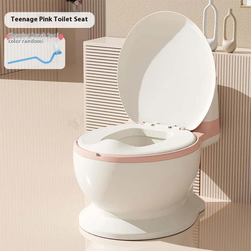 Baby Potty Training Seat – Realistic Toilet Design with Lid & Built-in Wipe Holder | Bacha Toys