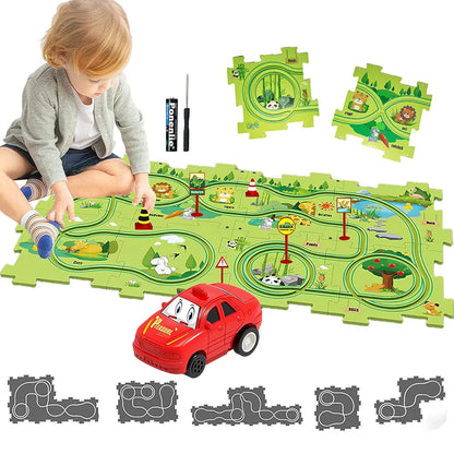 Rail Puzzle Car Track Game | Fun Activity Toy for Kids - Bacha Toys