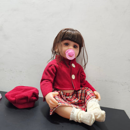 55cm Baby Silicone Doll – Lifelike Real Baby with Accessories | Bacha Toys