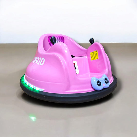 Kids Electric Bumper Car – 360° Spin, Music & LED Lights | Bacha Toys