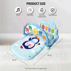 Baby Play Gym Mat 3-in-1 Piano Playmat – Interactive Activity Gym