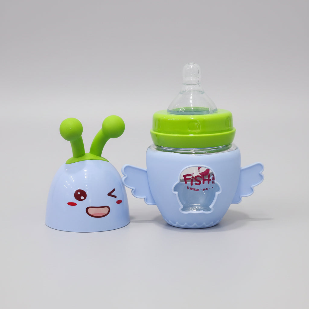 Baby Glass Feeder Blue 60ml – Safe, Compact & Easy to Use | Bacha Toys