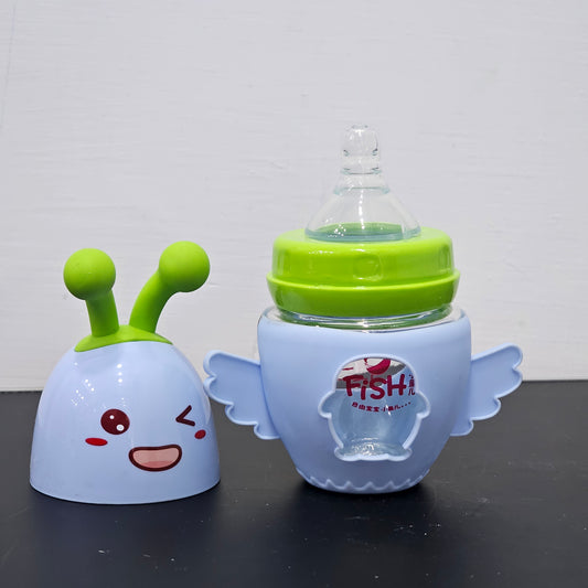 Baby Glass Feeder Blue 60ml – Safe, Compact & Easy to Use | Bacha Toys