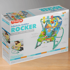 Baby Rocker – Infant to Toddler with Fold-Out Kickstand (0M+, 40 lbs / 18 kg) | Bacha Toys