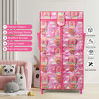 Toddlers Foldable Wardrobe – Pink | Cute, Compact & Durable Storage | Bacha Toys