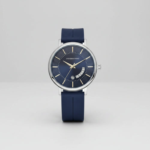 Universe Point Men’s Watch with Leather Box – Silicone Strap Edition
