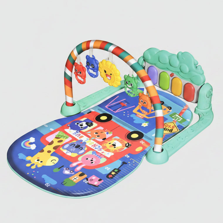 Baby Play Gym Mat 3-in-1 Piano Playmat – Interactive Activity Gym