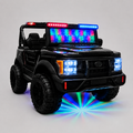 Kids 2-Seater Electric Car – Leather Seat Ride-On Jeep (M-28 BLACK)