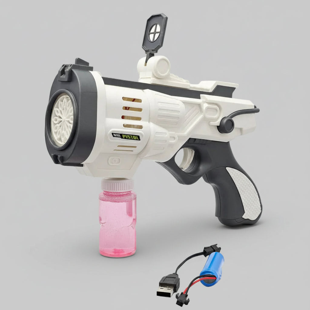 Electric Bubble Gun with Lights – Colorful Bubble Fun for Kids 3+ | Bacha Toys