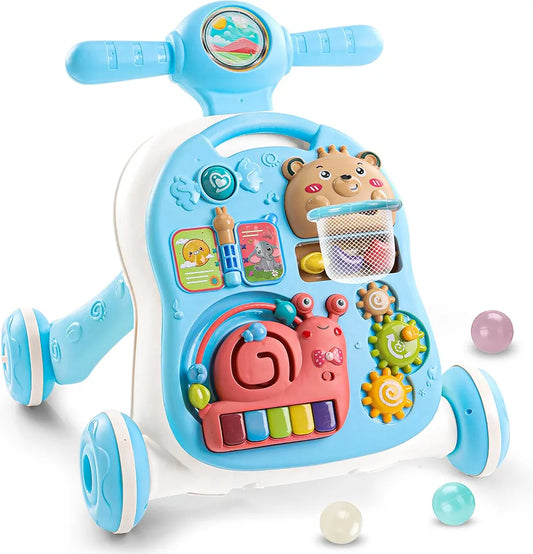 3-in-1 Baby Activity Walker with Music & Lights | Bacha Toys